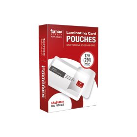   Lamináló fólia 65x95mm, TB kártya 125 micron 100 db/doboz, Fornax