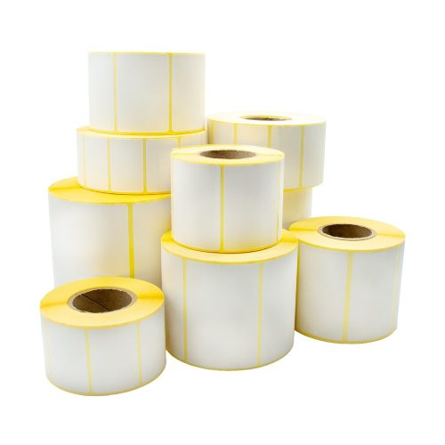 Etikett címke thermo, 40x58mm, tekercses, 1000 címke/tekercs fehér