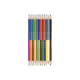   Színes ceruza készlet, kétvégű duocolor 12/24 szín Connect 24 klf. szín