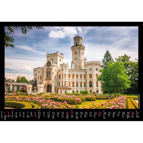 Falinaptár képes 460x320mm, Várak, kastélyok Realsystem 2027.