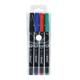   Rostirón, tűfilc alkoholos készlet, 1mm OHP Bluering® M, 4 klf. szín