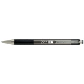   Golyóstoll 0,7mm, metál antracit test, Zebra F-301A, írásszín kék