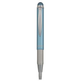   Golyóstoll metál világoskék test, Zebra Stylus Telescopic, írásszín kék