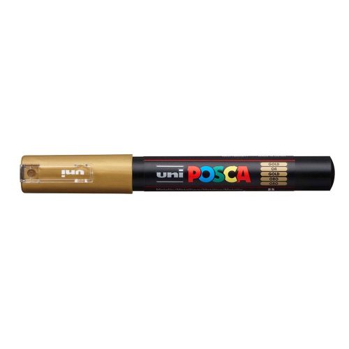 Dekormarker 0,7-1mm, Uni Posca PC-1M arany
