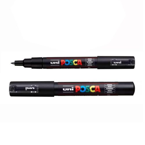 Dekormarker 0,7-1mm, Uni Posca PC-1M fekete