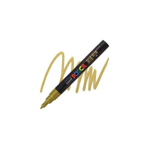 Dekormarker 0,9-1,3mm, PC-3M Uni Posca arany