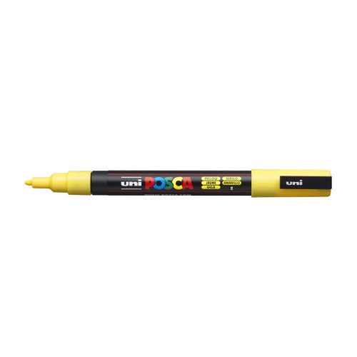 Dekormarker 0,9-1,3mm, Uni Posca PC-3M sárga