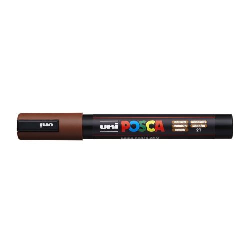 Dekormarker 1,8-2,5mm, Uni Posca PC-5M barna