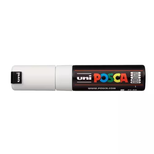 Dekormarker 8mm, Uni Posca PC-8K fehér