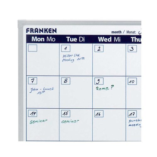 Havi tervezőtábla, mágneses, 90x60cm, ValueLine  VO-7 Franken