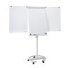 Flipchart tábla mobil 68x105cm, mágneses, 2 db segédkarral, 5 görgős Premium line  F2400/N Franken