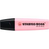 Szövegkiemelő 2-5mm, vágott hegyű, STABILO Boss original 70/129 pastel pink