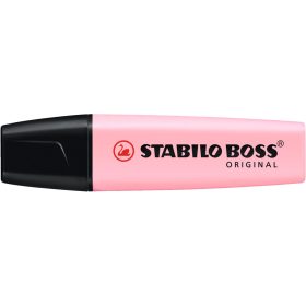  Szövegkiemelő 2-5mm, vágott hegyű, STABILO Boss original 70/129 pastel pink