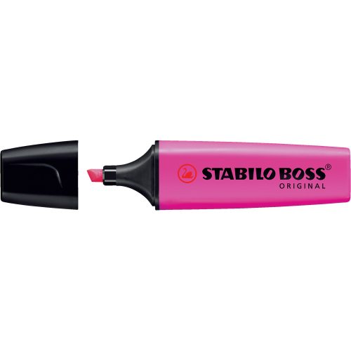 Szövegkiemelő 2-5mm, vágott hegyű, STABILO Boss original 70/56 pink
