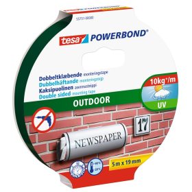   Ragasztószalag, rögzítőszalag kültéri 19mmX5m PowerBond Tesa