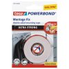 Ragasztószalag kétoldalas, rögzítőszalag ultra erős 19mmX1,5m PowerBond Tesa