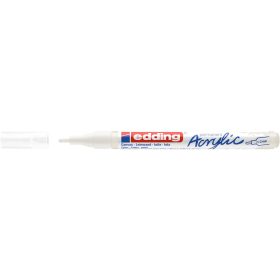 Akril marker 1-2mm, Edding 5300 fehér