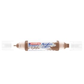   Akril marker 2-3mm, és 5-10mm, 3D kétvégű Edding 5400 mogyoró