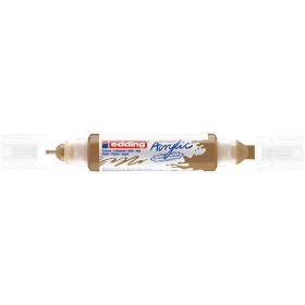   Akril marker 2-3mm, és 5-10mm, 3D kétvégű Edding 5400 arany