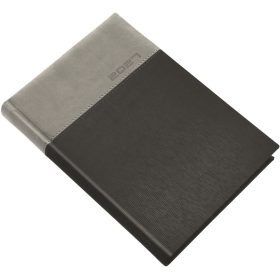   Határidőnapló Lux B/5, heti fehér lapokkal grafit Realsystem 2027.