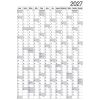 Plakátnaptár 2 oldalas éves tervezővel 980x680mm, Realsystem 2027.