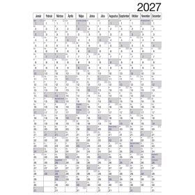   Plakátnaptár 2 oldalas éves tervezővel 980x680mm, Realsystem 2027.