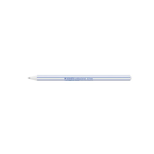 Golyóstoll 0,7mm, kupakos antibakteriális Ico Signetta, írásszín kék