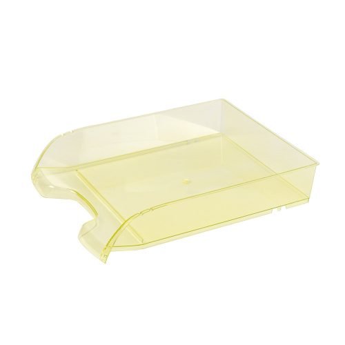 Irattálca műanyag 550 extra széles 345x270x67mm, Bluering®, áttetsző sárga