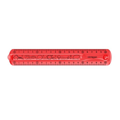 Vonalzó 20 cm, flexibilis Keyroad Flex Draw vegyes színek