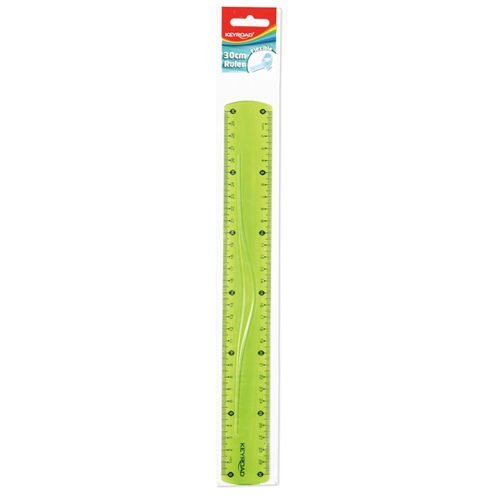 Vonalzó 30 cm, flexibilis Keyroad vegyes színek