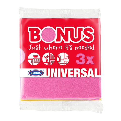 Törlőkendő általános 3 db/csomag Bonus_B163