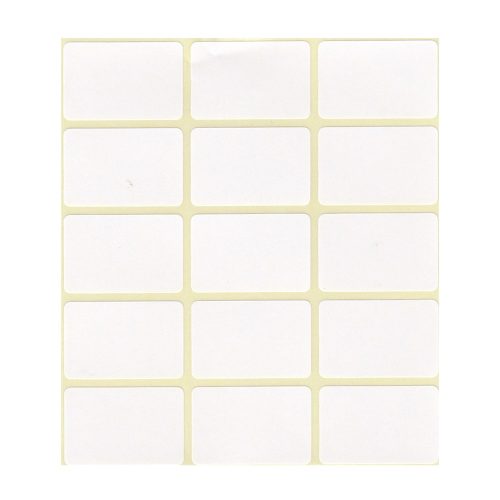 Etikett címke, 20x30mm, 4 lap, 15 címke/lap