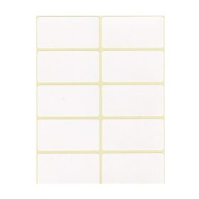 Etikett címke, 25x50mm, 6 lap, 10 címke/lap