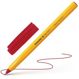   Golyóstoll 0,3mm, kupakos Schneider TOPS 505 F, írásszín piros