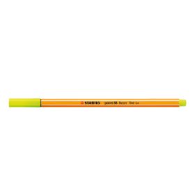Rostirón, tűfilc 0,4mm, STABILO Point 88 neon sárga