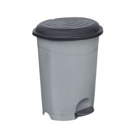 Szemeteskuka pedálos műanyag 12 literes szürke UP126