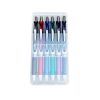 Írószertartó asztali műanyag 6db-os készlet BL77 toll, Pentel 6 klf. szín
