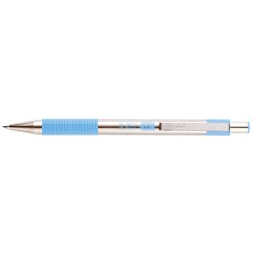   Golyóstoll 0,7mm, pasztell világoskék test, Zebra F-301, írásszín kék