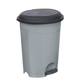 Szemetes kuka pedálos műanyag 6 literes szürke UP124-002