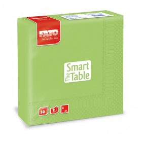   Szalvéta 2 rétegű 1/4 hajtású 33 x 33 cm 50 lap/csomag Smart Table Fato_82623200 zöldalma