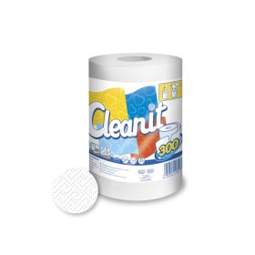   Papírtörlő konyhai 2 rétegű átmérő: 17,5 cm 300 lap/63 méter/tekercs 6 tekercs/karton Cleanit 300 Lucart_852347I fehér