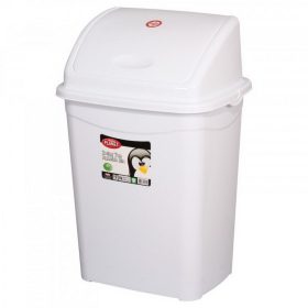   Szemeteskuka billenő fedéllel műanyag 16 literes fehér UP117