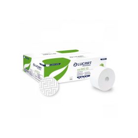   Toalettpapír 2 rétegű közületi átmérő: 19 cm 900 lap/tekercs 12 tekercs/csomag Eco 900 ID Lucart_812178S fehér