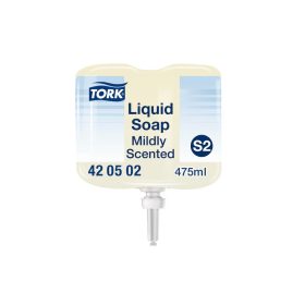   Folyékony szappan utántöltő 475 ml enyhén illatosított Premium Mini S2 Tork_420502 fehér