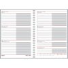 Határidőnapló spirálozott SP1 A/5, heti fehér lapokkal akvarell Realsystem 2027.