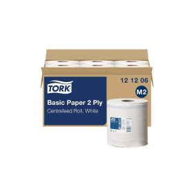   Kéztörlő 2 rétegű belsőmagos átmérő 18,7 cm 457 lap/160 m/tekercs 6 tekercs/karton Universal M2 Tork_121206 fehér