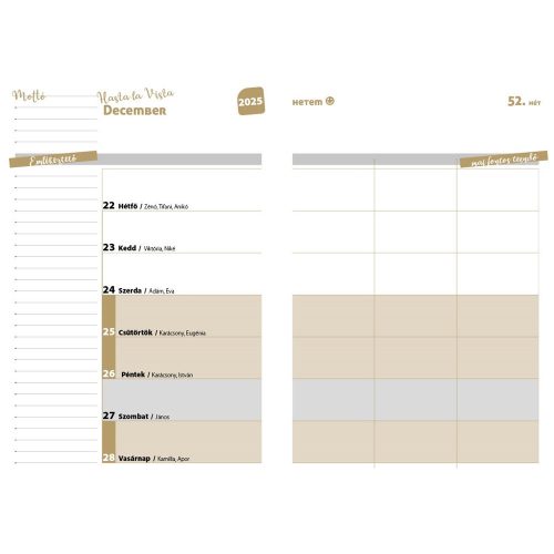 Hallgatói zsebkönyv A5, 145mmx205mm, fehér lapokkal pagoda 2026/2027 Realsystem
