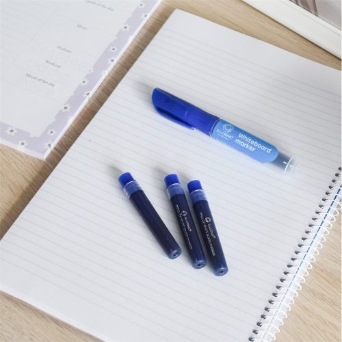 Táblamarker 2,2-5,2mm, vágott hegyű, cserélhető betétes, Bluering kék