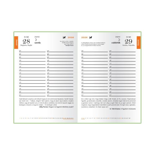 Határidőnapló Librobello hölgyeknek B/6, napi ólomüveg Realsystem 2027.