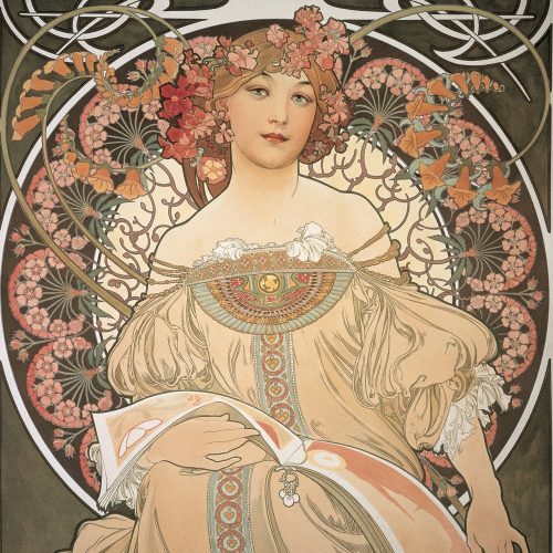 Falinaptár képes lemeznaptár 300x300mm, Alphonse Mucha Realsystem 2027.
